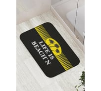 Коврик противоскользящий JoyArty "Жизнь -это пляж" для ванной, сауны, бассейна, bath_5302