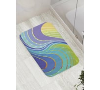 Коврик противоскользящий JoyArty "Яркие асбтрактные волны" для ванной, сауны, бассейна, bath_31341