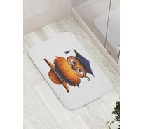 Коврик противоскользящий JoyArty "Мудрая сова" для ванной, сауны, бассейна, bath_4627