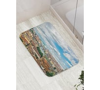 Коврик противоскользящий JoyArty "Городской полет" для ванной, сауны, бассейна, bath_244892