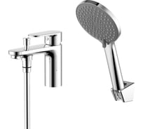 Смеситель врезной на борт ванны AQUATEK AQ1844CR НИКА на 1 отв. 00000143054