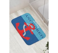 Коврик противоскользящий JoyArty "Оставайся на якоре" для ванной, сауны, бассейна, bath_5408