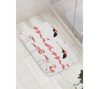 Коврик противоскользящий JoyArty "Розовые фламинго" для ванной, сауны, бассейна, bath_5295