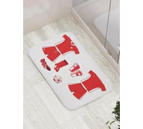 Коврик противоскользящий JoyArty "Форма футболиста" для ванной, сауны, бассейна, bath_5145