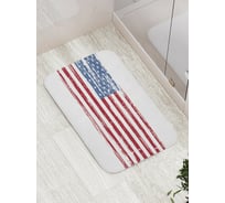 Коврик противоскользящий JoyArty "Американский флаг ретро" для ванной, сауны, бассейна, bath_5325