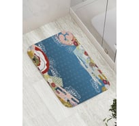 Коврик противоскользящий JoyArty "Абстракция с ажуром" для ванной, сауны, бассейна, bath_32144