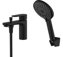 Смеситель врезной на борт ванны AQUATEK AQ1844MB НИКА на 1 отв., матовый черный 00000143129