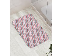 Коврик противоскользящий JoyArty "Красные волны" для ванной, сауны, бассейна, bath_30548