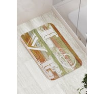 Коврик противоскользящий JoyArty "Любовный стиль" для ванной, сауны, бассейна, bath_5310