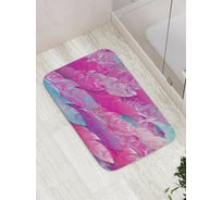 Коврик противоскользящий JoyArty "Море перьев" для ванной, сауны, бассейна, bath_31447