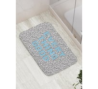 Коврик противоскользящий JoyArty "Надпись "Все хорошо" на узорчатом фоне" для ванной, сауны, бассейна, bath_4661
