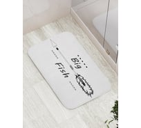 Коврик противоскользящий JoyArty "Стрела и надпись" для ванной, сауны, бассейна, bath_4673