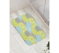 Коврик противоскользящий JoyArty "Салатовые лепестки" для ванной, сауны, бассейна, bath_29663