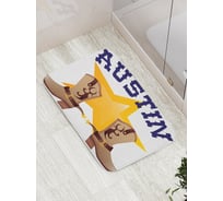 Коврик противоскользящий JoyArty "Ботинки ковбоя Остина" для ванной, сауны, бассейна, bath_5394