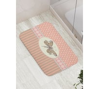 Коврик противоскользящий JoyArty "Элегантность бабочки" для ванной, сауны, бассейна, bath_5373