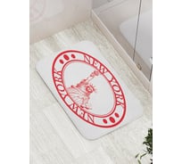 Коврик противоскользящий JoyArty "Нью-Йорк статуя Свободы печать" для ванной, сауны, бассейна, bath_5450