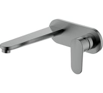 Смеситель для раковины AQUATEK AQ1813BGM НИКА настенный (внешняя и скрытая часть), оружейная сталь 00000143120