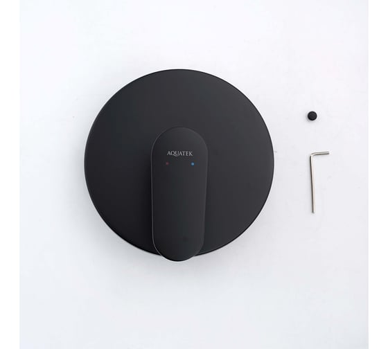 Смеситель для душа AQUATEK AQ1866MB НИКА (внешняя и скрытая часть), матовый черный 00000143108