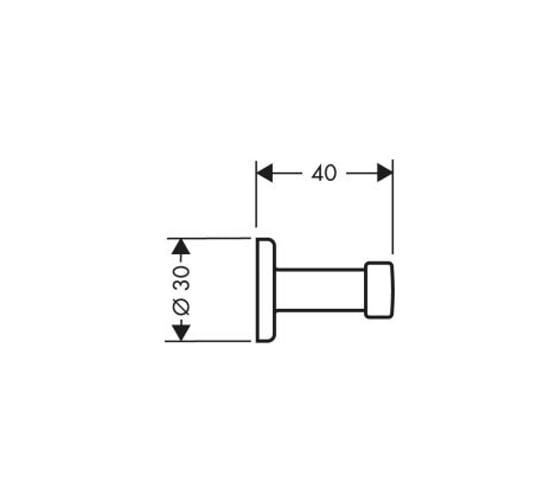 Крючок для ванной Axor Uno 2 41537000