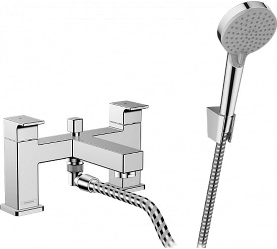 Смеситель на борт ванны с гарнитуром Hansgrohe Vernis Shape 71462000