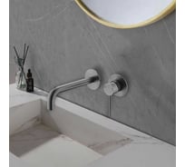 Смеситель для умывальника скрытого монтажа VODA Лайнер/Vessel Gun Metal графит VSL28GM