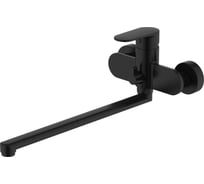 Смеситель для ванны AQUATEK AQ1842MB НИКА с длинным изливом, матовый черный 00000143138