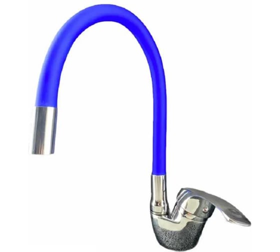 Смеситель для кухни GRIALE с гибким изливом одноручковый синий DK-4703B-765 1