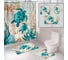 Комплект шторка и два коврика SANTRADE в одном дизайне Океан 0349 1
