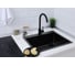 Смеситель кухонный из нержавеющей стали Буали, черный Alcora SS-SF-201 (Black) 3