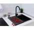 Смеситель кухонный из нержавеющей стали Буали, черный Alcora SS-SF-201 (Black) 4