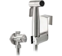 Набор биде гигиенический GFmark из нержавеющей стали, матовый, (шаровый кран + лейка + шланг) 2061