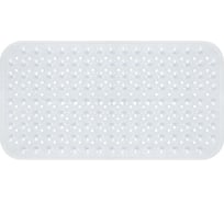 Коврик для ванной противоскользящий PRIMILA 70x38см Полусферы прозрачный, ПВХ, присоски, 700382