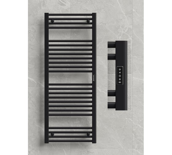 Полотенцесушитель бытовой электрический RIFAR D-LINE, арт.: , цвет Чёрный янтарь матовый, мощность 280 Вт DL-120-50-BM 1