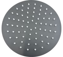 Тропическая лейка для душа потолочная GRIALE круг 20x20 матовый черный, с шарниром для изменения угла наклона GR8002Q-20