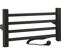 Полотенцесушитель Brimix электрический, ЛЕСЕНКА, 500 х 300 х 85 мм, 4 перекладины, 52 W, из алюминия, цвет ГРАФИТ. 08120K