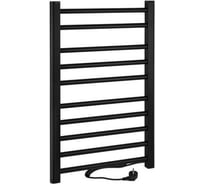 Полотенцесушитель электрический Brimix ЛЕСЕНКА, 500х800х90 мм,10 перекладин, 115 W, из алюминия, черный 08030B