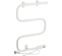 Полотенцесушитель Brimix электрический, М - образный, 400 х 600 x 100 мм, с сухим ТЭНом, 60 W, из нержавеющей стали, цвет БЕЛЫЙ. BK107W