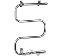 Полотенцесушитель Brimix электрический, М-образный, 400 х 600 x 100 мм, с сухим ТЭНом, 40 W, из нержавеющей стали, цвет ХРОМ. BK107