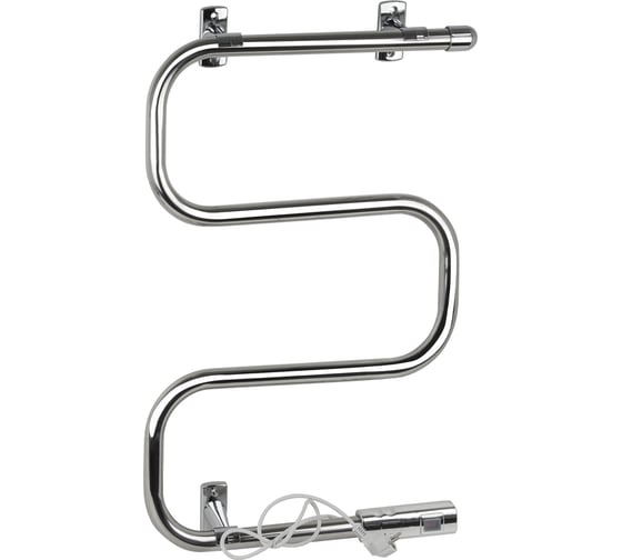 Полотенцесушитель электрический Brimix М-образный, 400х600x100 мм, с сухим ТЭНом, 40 W, из нержавеющей стали, хром BK107 1