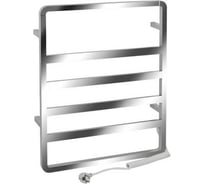 Полотенцесушитель электрический Brimix прямоугольный, ХРОМИРОВАННЫЙ, ЛЕСЕНКА, 630х500х85 мм, на 6 плоских перекладин, 220-230 В, 50-60 Гц, 64 W, из нержавеющей стали 304, тэн из углеродного волокна 09005