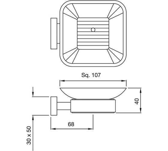 Мыльница Jaquar Quadra QUA-CHR-61731