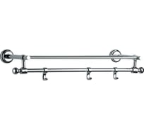 Полка для полотенец Jaquar Queen's хром, с крючками AQN-CHR-7781