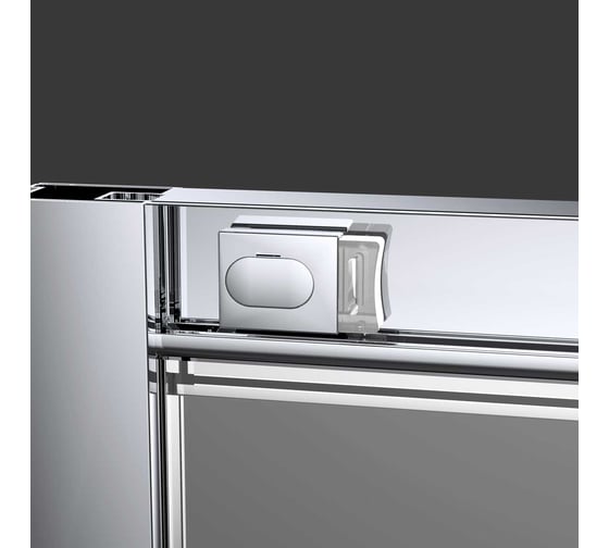 Душевая дверь VINCEA Alpha 1100, черный, стекло прозрачное VDS-3AL110CLB