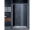 Душевая дверь VINCEA Alpha 1300, вороненая сталь, стекло прозрачное VDS-3AL130CLGM 1