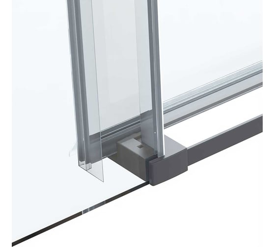 Душевая дверь VINCEA Como Soft 1100, вороненая сталь, стекло прозрачное VDS-1CS110CLGM