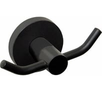 Двойной крючок HAIBA настенный, металлический, черный HB8705-2