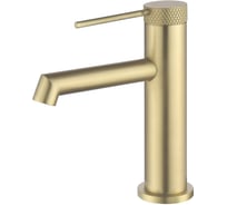 Смеситель для раковины VINCEA Rim однорычажный, брашированное золото VBF-2RM1BG