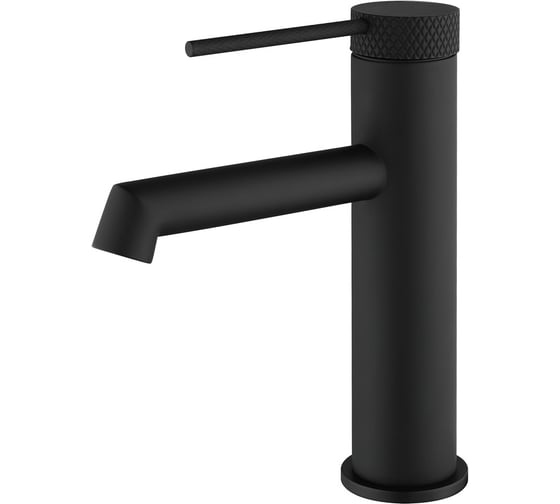 Смеситель для раковины VINCEA Rim однорычажный, матовый черный VBF-2RM1MB 1