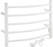 Полотенцесушитель Brimix БЕЛЫЙ, электрический КЛАССИК-ПРЕМИУМ-ДУГА 415 х 540 х 80 мм на 5 перекладин с сухим ТЭНом, 65 W, t - 50С BK109AW5