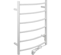 Полотенцесушитель Brimix БЕЛЫЙ, электрический КЛАССИК-ПРЕМИУМ-ДУГА, 700 х 530 х 14 мм, на 6 перекладин с сухим ТЭНом, 80 W, t - 50С BK109AW6